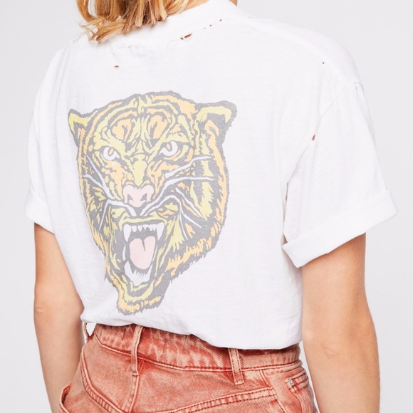 Free People X Daydreamer wildcats distressed tee - Picture 3 of 7